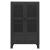 Dulap industrial de depozitare, negru, 70x40x115 cm, metal GartenMobel Dekor