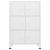 Dulap industrial de depozitare, alb, 75x40x115 cm, metal GartenMobel Dekor