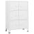 Dulap industrial de depozitare, alb, 75x40x115 cm, metal GartenMobel Dekor