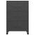 Dulap industrial de depozitare, antracit, 75x40x115 cm, metal GartenMobel Dekor