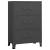 Dulap industrial de depozitare, antracit, 75x40x115 cm, metal GartenMobel Dekor