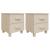 Noptiere HAMAR 2 buc, maro miere, 40x35x44,5 cm, lemn masiv pin GartenMobel Dekor