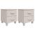 Noptiere HAMAR, 2 buc, alb, 40x35x44,5 cm, lemn masiv de pin GartenMobel Dekor