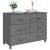 Servantă „HAMAR”, gri închis, 113x40x80 cm, lemn masiv pin GartenMobel Dekor