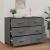 Servantă „HAMAR”, gri închis, 113x40x80 cm, lemn masiv pin GartenMobel Dekor
