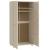 Dulap haine „HAMAR” maro miere 89x50x180 cm, lemn masiv de pin GartenMobel Dekor