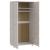 Dulap haine „HAMAR”, alb, 89x50x180 cm, lemn masiv de pin GartenMobel Dekor