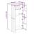 Dulap haine „HAMAR”, alb, 89x50x180 cm, lemn masiv de pin GartenMobel Dekor