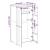 Dulap haine „HAMAR” gri deschis 89x50x180 cm, lemn masiv de pin GartenMobel Dekor