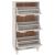 Pantofar „HAMAR”, alb, 59,5x35x117 cm, lemn masiv pin GartenMobel Dekor