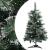 Brad de Crăciun artificial cu suport verde și alb 60 cm PVC GartenMobel Dekor