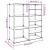 Suport de pantofi, transparent, 84x31,5x93 cm, PP GartenMobel Dekor