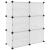 Suport de pantofi, transparent, 84x31,5x93 cm, PP GartenMobel Dekor