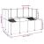 Cușcă pentru animale mici transparent 143x107x93 cm PP și oțel GartenMobel Dekor