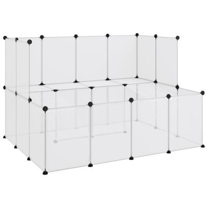 Cușcă pentru animale mici transparent 143x107x93 cm PP și oțel GartenMobel Dekor