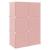 Dulap de depozitare cub pentru copii, 6 cuburi, roz, PP GartenMobel Dekor