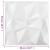 Panouri de perete 3D 12 buc. alb 50x50 cm model diamant 3 m² GartenMobel Dekor