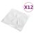 Panouri de perete 3D 12 buc. alb 50x50 cm model diamant 3 m² GartenMobel Dekor