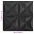 Panouri de perete 3D 12 buc. negru 50x50 cm model origami 3 m² GartenMobel Dekor