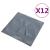 Panouri de perete 3D 12 buc. gri 50x50 cm model diamant 3 m² GartenMobel Dekor