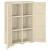 Dulap din plastic, 79x43x125 cm, alb angora, design de lemn GartenMobel Dekor