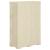 Dulap din plastic, 79x43x125 cm, alb angora, design de lemn GartenMobel Dekor