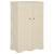 Dulap din plastic, 79x43x125 cm, alb angora, design de lemn GartenMobel Dekor