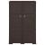 Dulap din plastic, 79x43x125 cm, maro, design de lemn GartenMobel Dekor