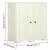 Dulap din plastic, 79x43x85,5 cm, vanilla ice, design de lemn GartenMobel Dekor