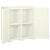 Dulap din plastic, 79x43x85,5 cm, vanilla ice, design de lemn GartenMobel Dekor