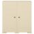 Dulap din plastic, 79x43x85,5 cm, alb angora, design de lemn GartenMobel Dekor