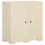 Dulap din plastic, 79x43x85,5 cm, alb angora, design de lemn GartenMobel Dekor