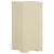 Dulap din plastic, 40x43x85,5 cm, alb angora, design de lemn GartenMobel Dekor