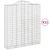 Coșuri gabion arcuite, 11 buc 200x50x220/240cm, fier galvanizat GartenMobel Dekor