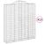 Coșuri gabion arcuite, 13 buc 200x50x220/240cm, fier galvanizat GartenMobel Dekor