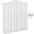 Coșuri gabion arcuite, 15 buc 200x50x220/240cm, fier galvanizat GartenMobel Dekor