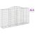Coșuri gabion arcuite 5 buc, 300x50x160/180 cm, fier galvanizat GartenMobel Dekor
