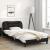Cadru de pat cu tăblie, negru, 100x200 cm, piele ecologică GartenMobel Dekor
