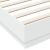 Cadru de pat cu lumini LED, alb, 200x200 cm GartenMobel Dekor