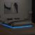 Cadru de pat cu lumini LED, gri beton, 200x200 cm GartenMobel Dekor