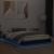 Cadru de pat cu lumini LED, negru, 140x200 cm GartenMobel Dekor