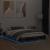 Cadru de pat cu lumini LED, stejar fumuriu, 140x190 cm GartenMobel Dekor