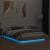 Cadru de pat cu lumini LED, stejar sonoma, 135x190 cm GartenMobel Dekor