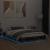 Cadru de pat cu lumini LED, stejar fumuriu, 120x190 cm GartenMobel Dekor