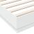 Cadru de pat, alb, 200x200 cm, lemn prelucrat GartenMobel Dekor