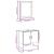 Set dulapuri de baie, 2 piese, stejar maro, lemn prelucrat GartenMobel Dekor