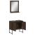 Set dulapuri de baie, 2 piese, stejar maro, lemn prelucrat GartenMobel Dekor