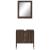 Set dulapuri de baie, 2 piese, stejar maro, lemn prelucrat GartenMobel Dekor