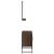 Set dulapuri de baie, 2 piese, stejar maro, lemn prelucrat GartenMobel Dekor