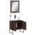 Set dulapuri de baie, 2 piese, stejar maro, lemn prelucrat GartenMobel Dekor